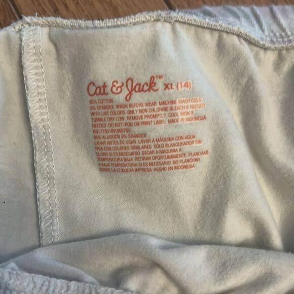 Cat & Jack Pink and White Fitted Cap Sleeve Tee - Picture 5 of 5